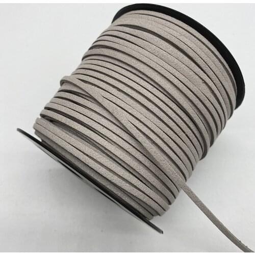 3mm 5yards Flat Faux Suede Braided Cord Korean Velvet Leather Handmade Thread String Rope For DIY Jewelry Making Supplies #20