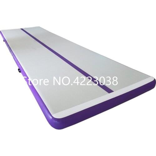 Free Shipping 4*1*0.1m Inflatable Tumbling Gymnastic Air floor Mat with with Electric Air Pump Track