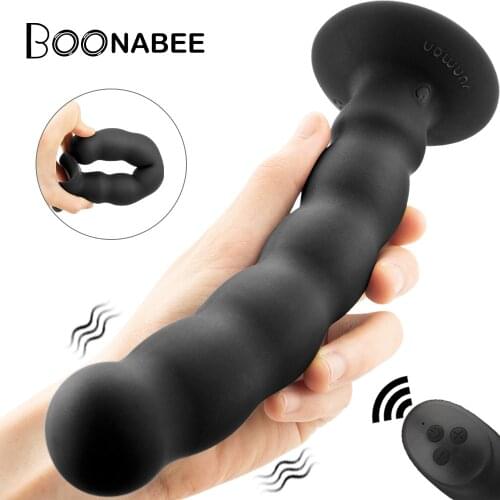 10 Speeds Sex Toys Wireless Remote Anal Dildo Male Prostate Massager Sucker Unisex G-spot Stimulator Anus Beads Vibrator