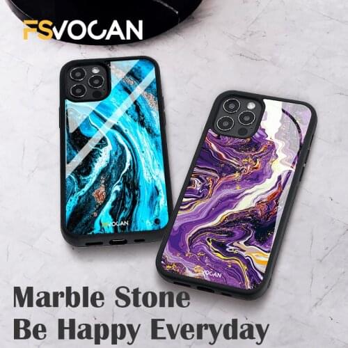 Geometric Marble Phone Cover For iPhone Stone Texture Case For iPhone 11 12ProMax 7 8 Plus X XR XS Luxury Slim Smartphones Coque