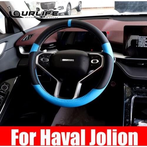 Car Steering Wheel Cover PU Leather Wheel Cover Auto Decoration Steering Wheel Cover Cubre Volante Auto For Haval Jolion 2021