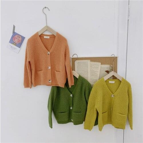 Childrens Clothing 2019 Winter New Baby Girl Cardigan Coats Toddler Girl Long Sleeve Knitting Jacket Coat Baby Clothes Outwear