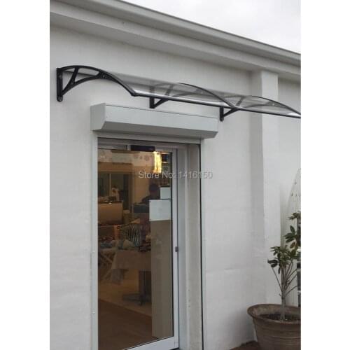 DS100200-A,100x200cm,depth 100cm, width 200cm.aluminum bracket entrance door canopy,door awning,polycarbonate awning