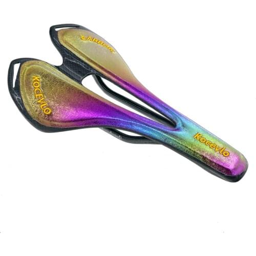 Colorful Carbon Fiber Saddle Road Mountain Bike Color Cushion Riding High Quality