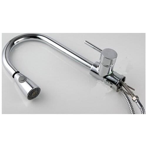 Kitchen Vidric Faucet!100% brass Thicken Chrome body spray bathroom a sink taps.faucet basin pull out.1pcs/lot