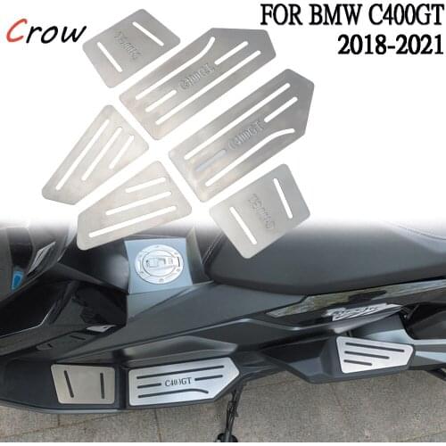 NEW Footrest FOR BMW C400GT 2018-2021 Motorcycle Stainless Steel Foot Pegs Pedal Kits Footboard Step