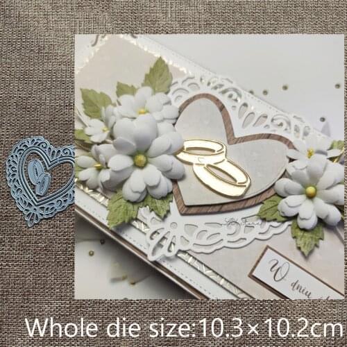 New Design Craft Metal stencil mold Cutting Dies heart doily decoration scrapbook die cuts Album Paper Card Craft Embossing