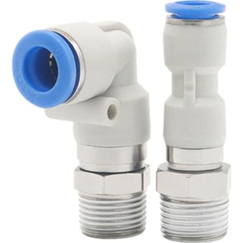 Air pipe 360 high speed quick swivel NRL straight elbow KSH / ksl6 / 8 / 10 / 12-01 / 02 / 04s