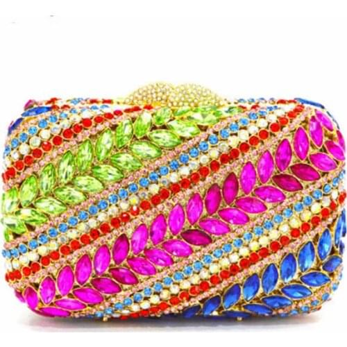 Luxury cocktail evening bags crystal pearl Clutch party pochette soiree purse Crystal pearl Bead wedding pouch bag Christmas