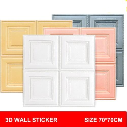 Self adhesive 3D Wallpaper Waterproof TV Background 3D wall stickers Living Room Wallpaper Bedroom Decoration brick Wallpaper