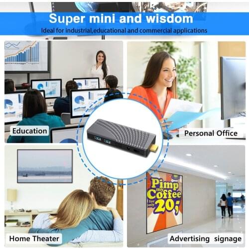Cheapest mini pc stick T6 usb 3.0 desktop Quad Core mini pc