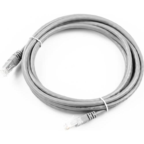 50pcs/lot CAT6 RJ45/RJ45 UTP PVC grey network cable 3M style network jumper cable 3m long Patch Cord Twisted pair jumper