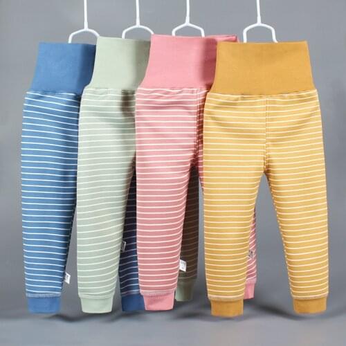 Baby Pants Childrens Trousers Winter Thickened Warm High-Waist Pants Boys And Girls Pants 0-5 Years