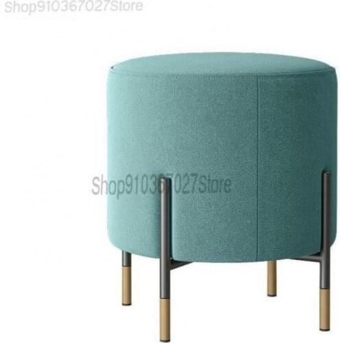 Nordic Shoe Changing Stool Modern Minimalist Designer Creative Personality Sofa Stool Fashion Fabric Footstool Makeup Stool
