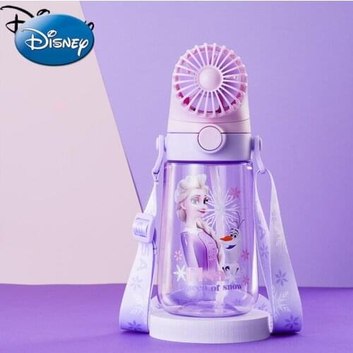 Disney Students Special Summer Straw Cup Kindergarten Boys and Girls Kettle Creative Fan Childrens Water Cup