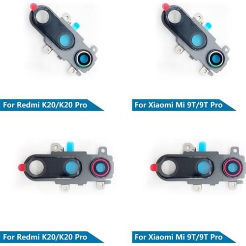 10PCS Rear Camera Glass Lens With Glue Adhesive Sticker + Frame Holder For Xiaomi Mi 9T / Mi 9T Pro / Redmi K20 / K20 Pro