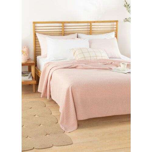 Trios İpliği Dyed Single Personality Pique 150x220 Cm Pink