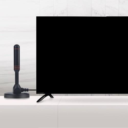 Long 200 Miles Range TV Antenna with Amplifier ATSC/DMB-T/ISDB-T for Tuner VHF/UHF Local Channels