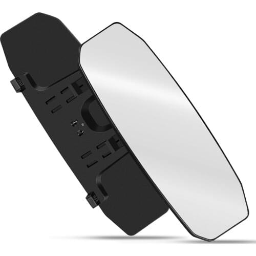 Wontolf 12'' Universal Rear view Mirror Wide Angle Car Rearview Mirror Panoramic Interior Clip On for Car SUV Truck