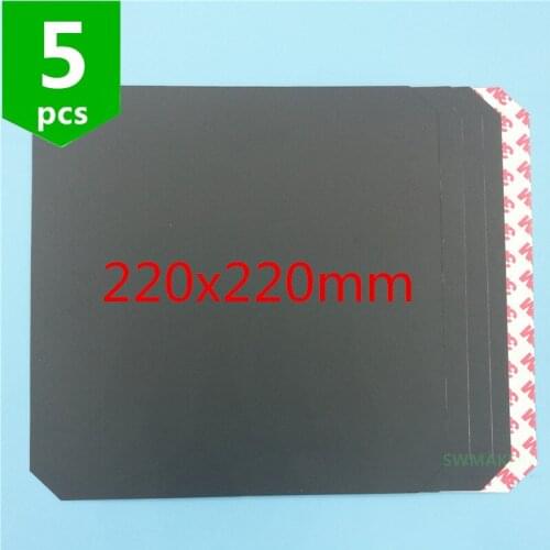 220x220mm Wanhao i3 Anet A8 3D printer parts black heated bed sticker heating plate print sticker tape with cut corner