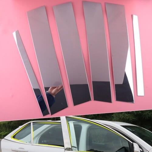 1 Set Car Window Door Pillar Post Trim Chrome Stainless Steel fit for Chevrolet Equinox 2018 2019 2020