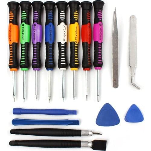 50 SETS 16 in 1 Mobile Phone Cellphone Opening Repair Tools Screwdrivers Kit Precision For iPhone Samsung HTC Tablet Hand Tools
