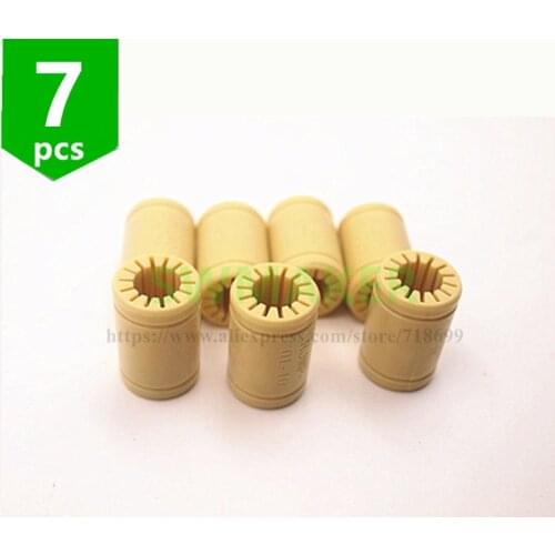SWMAKER 7pcs 3D Printer Solid Polymer LM10UU Bearing 10mm shaft Drylin RJ4JP-01-10 for Prusa 3D Printer RepRap Flashforge