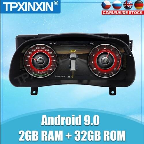 32GB For Toyota Highlander 2015 - 2019 Android 9.0 Car Dashboard Panel Virtual Cluster Digita Multimedia GPS Navigation Player