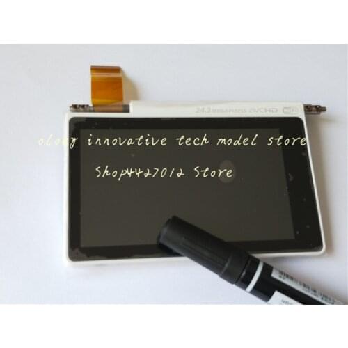 Black/White Touch LCD Display Screen assy with Shell and LCD Hinge cable repair parts for Sony A5100 ILCE-5100 Camera