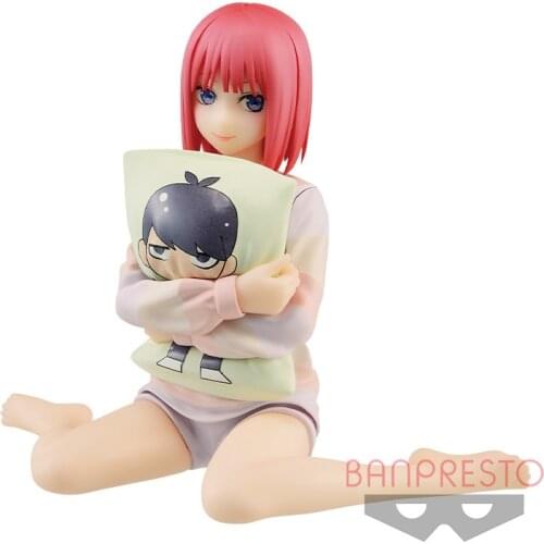 Original BANPRESTO Anime Figure Nakano Nino Pajamas Action Figure Model Decoration Collection Toy Exquisite Boxed Birthday Gift