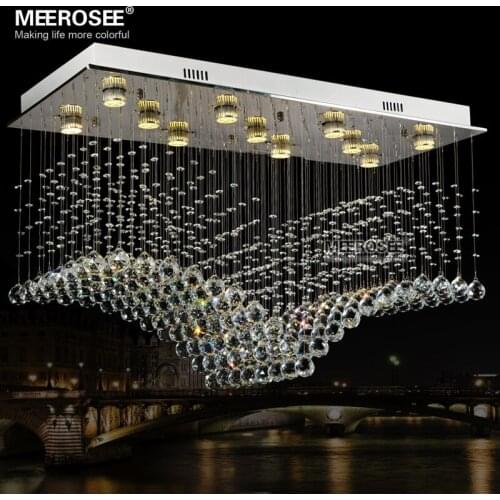 High Quality K9Crystal chandelier GU10 Crystal luxurious lamp lighting fixture for Home Decoration Hotel Project for stair Foyer