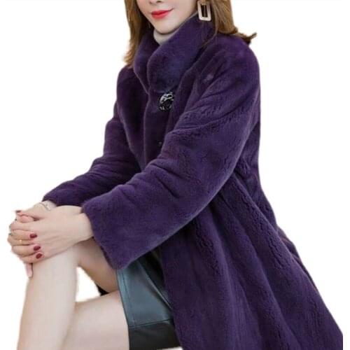 JQNZHNL Fashionable Fur Coats
