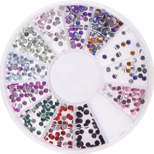 Many Styles Wheel Charms Multicolor Items For Nails Art Accessories Glitter Beads Fimo Metal Designs DIY Crafts Embellishments