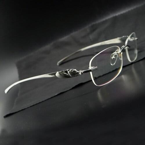 Clear Eyeglasses Frame Carter Panther Desinger Brand Eye Glasses Spectales Frame Fill Prescription Eye Glasses Frames for Men