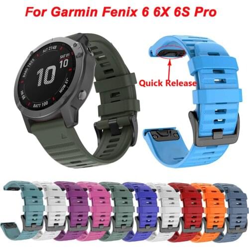 Soft Smart Watch Strap Silicone Band For Garmin Fenix 5X 5 5S 3 3HR 6 6s 6x pro Forerunner935 945 Quick Release Watchband