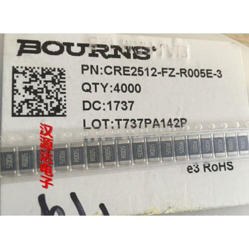 Original new 100% CRE2512-FZ-R005E-3 SMD alloy resistance 2512 R005 0.005R 5MR 1% 3W (Inductor)