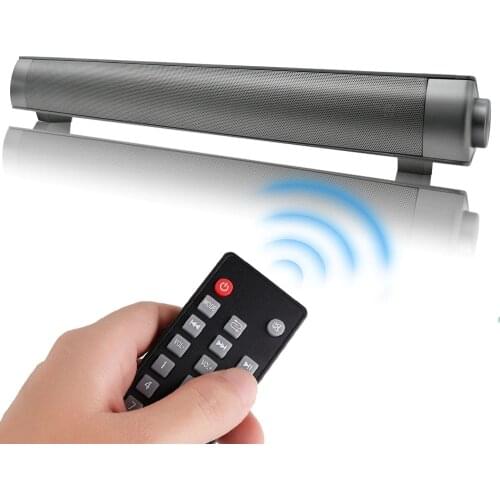 Soundbar wireless bluetooth speaker 10w 3d stereo sound system support TF card AUX audio for home theater TV Uxcellmo