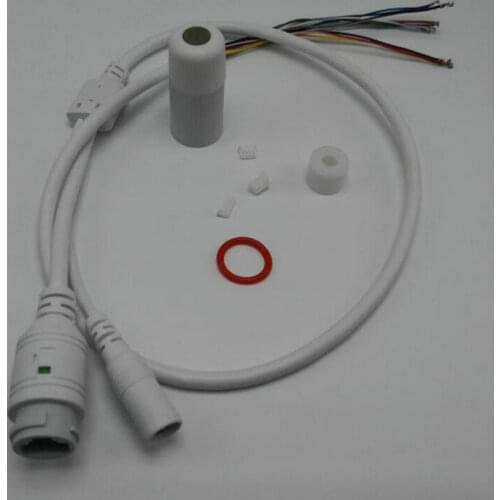 10PCS CCTV IP POE Network WiFi HD Camera PCB Module video power Weatherproof POE Cable RJ45 female & DC male White Free Shipping