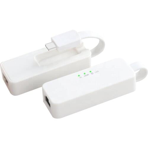 DIEWU Low Power USB3.1 Typec Gigabit Ethernet Adapter usb c rj45 External usb lan adapter