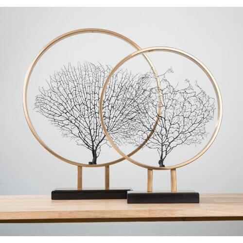 Nordic sea tree metal ornaments gifts hotel club decoration Caballos Decoracion Arts And Crafts