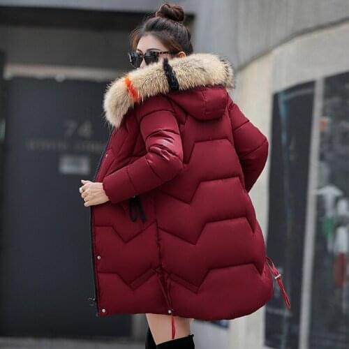 Plus Size Clothing New Autumn Winter Wadded Jacket Wiomen Long Hooded Parkas Female Warm Padded Coat Outwear LX2280