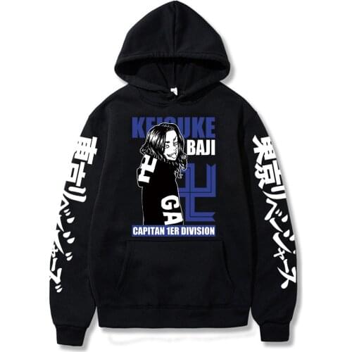 Hot Tokyo Revengers Hoodies Men Women Long Sleeve Sweatshirt Anime Manga Black Hoodies Tops Clothes