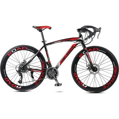 Road Bike Bicycle 27 Speed 26 Inch Fat Bike Bend Anti Skid Male And Female Students Suitable for A Variety of Road Conditions