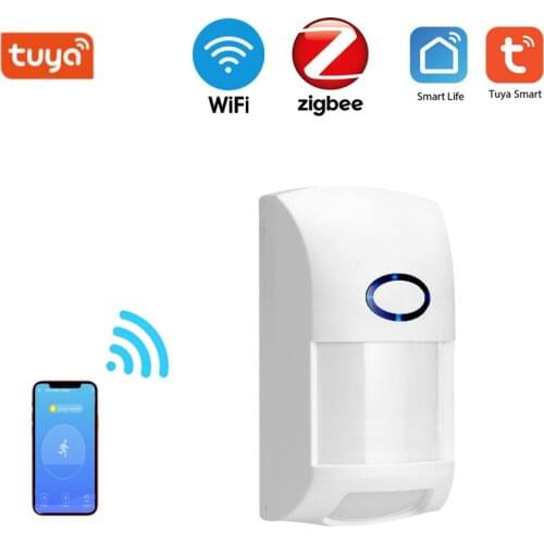RF433 WiFi Human Body Sensor Wireless Smart Body Movement PIR Motion Sensor Zigbee Use With Gateway Tuya Smart Life App