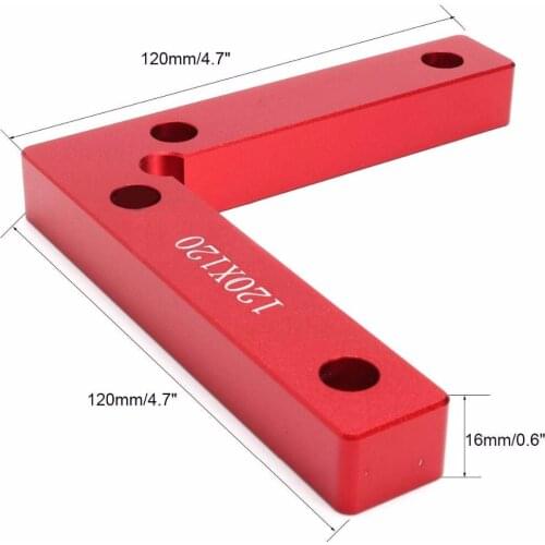 1/2Pcs L Shape Corner Clamp Wood Metal Right Angle 90 Degree Weld Welding Red Aluminium Alloy Body