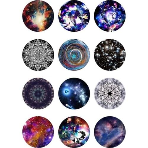 10mm 14mm 16mm 12mm 20mm 25mm 420 12pcs/lot Flower Mix Round Glass Cabochons Jewelry Findings 18mm Snap Button Charm Bracelet