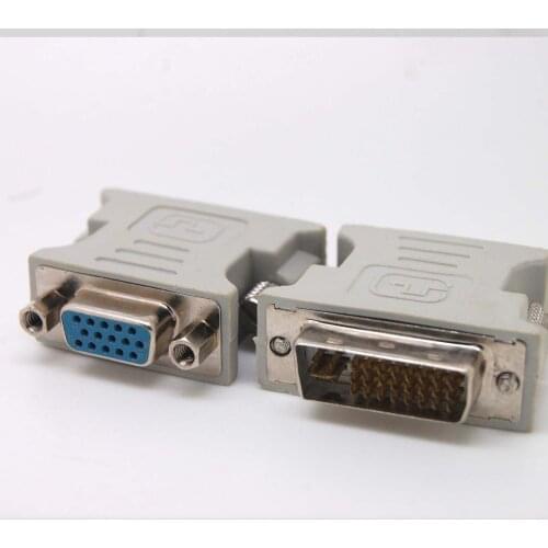 10pcs DUAL LINK DVI-I 24+5 Pin Male to 15 Pin VGA Female Adapter