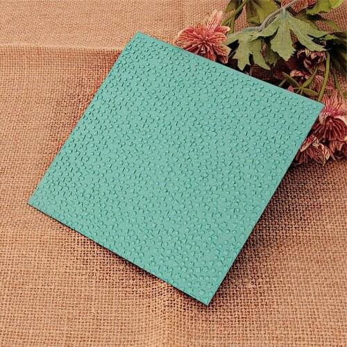 15x15 Ink Dot Embossing Folders Plastic Halloween Scrapbooking DIY Template Fondant Cake Photo Album Christmas Card Making