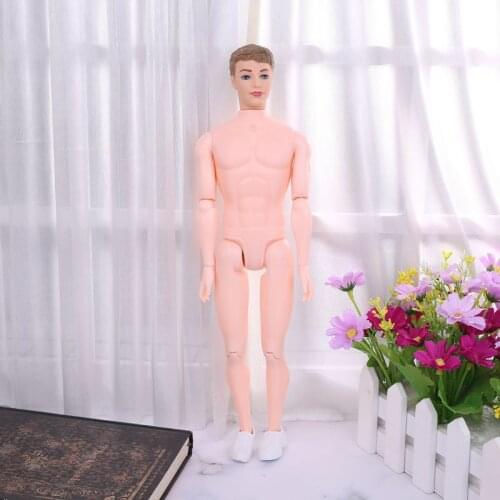 30cm 12 Moveable Jointed Nude Naked Dolls Doll Body White Shoe for Ken Boy Male F3ME