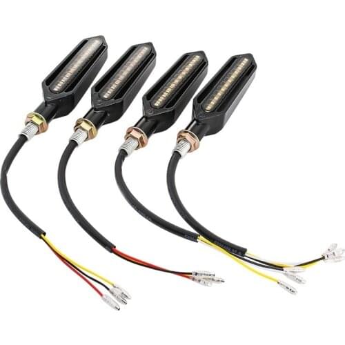 For YAMAHA FZ1 FAZER FZ8 XJ6 FZ6 MT-09 FZ-09 MT07 MT-07 Motorcycle Turn Signal Lights Flowing Flicker Led Blinkers 4PCS